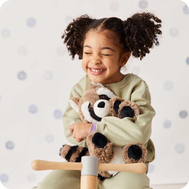 Peluche Warmies Raccon apto para microondas con aroma a lavanda