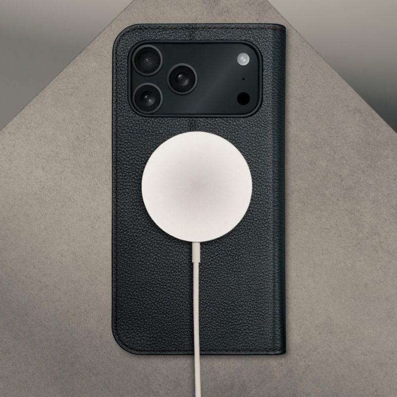 Funda de cuero negra TORRO para iPhone 18/17 Pro