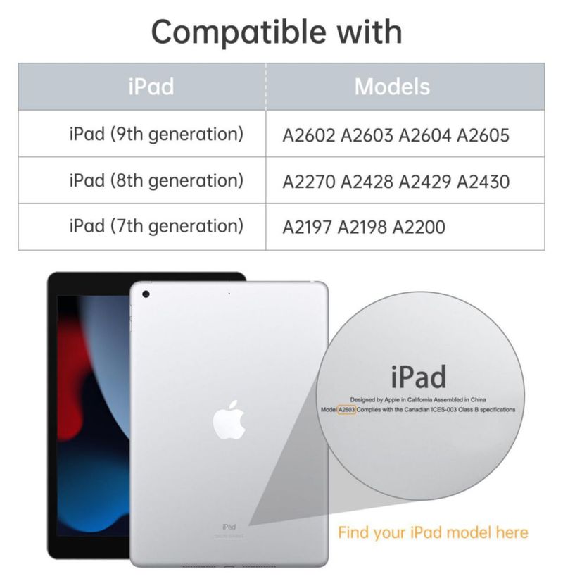 Funda Transparente MoKo para iPad 10.2" 9ª/8ª/7ª generación