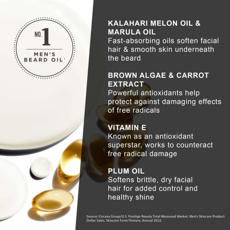 Aceite para barba Jack Black para hombre aceite de melón Kalahari 30 ml