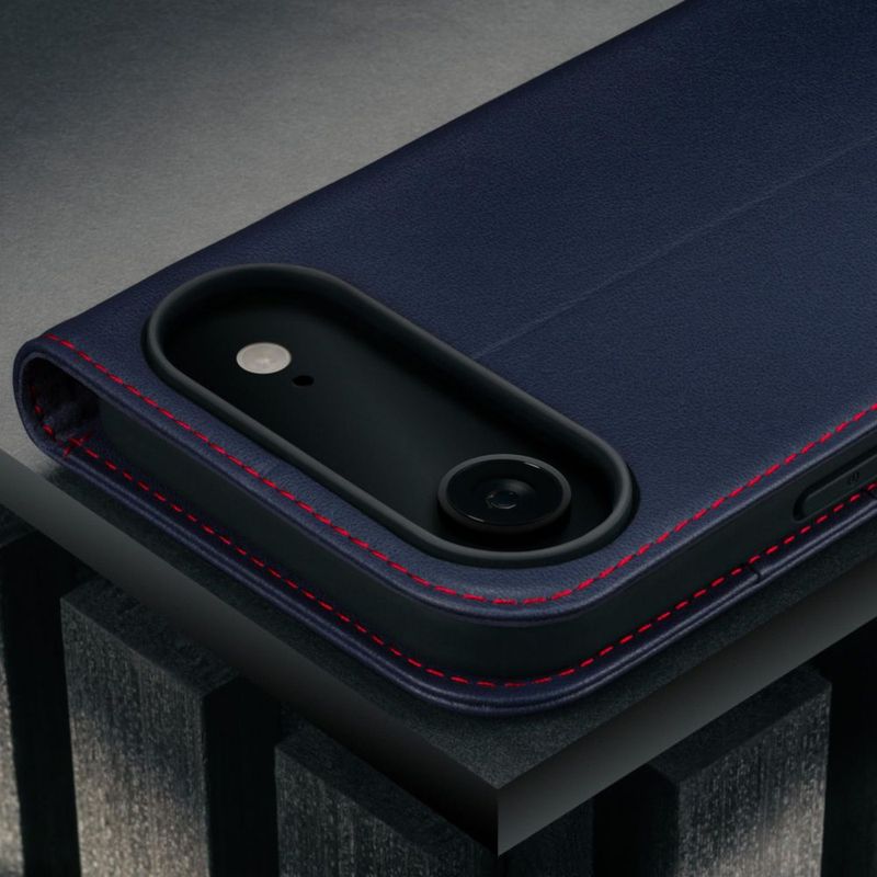 Funda TORRO para iPhone 17 Air en azul marino de cuero