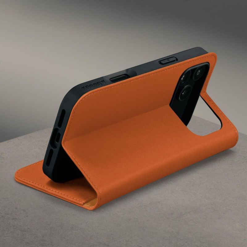 Funda de cuero naranja TORRO para iPhone 18/17 Pro Max