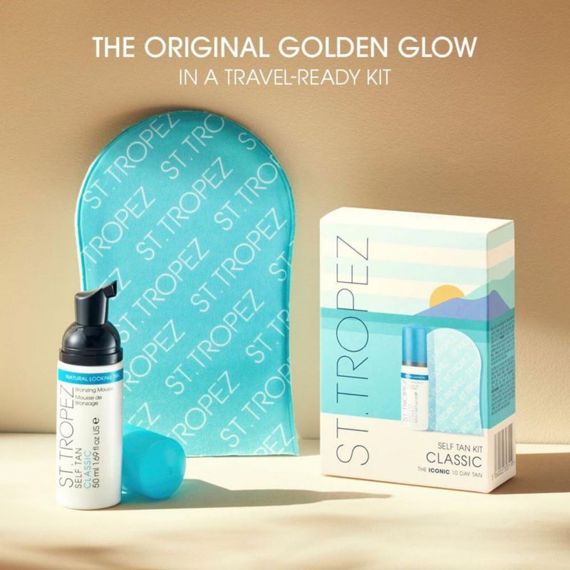 Mini kit autobronceador clásico Self Tanner St. Tropez vegano