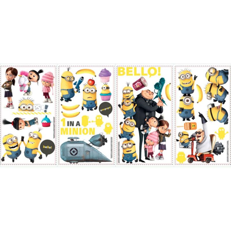 Vinilos decorativos RoomMates Despicable Me 2 - Set de 31 piezas