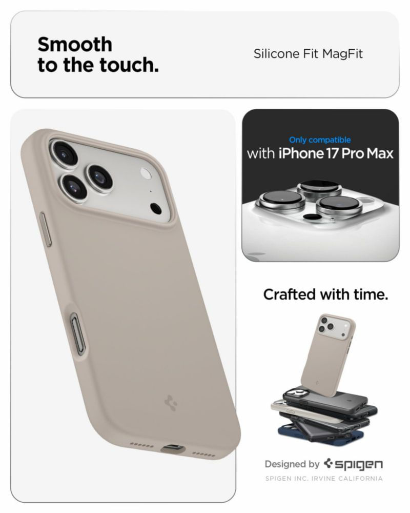 Funda Spigen Silicone Fit MagFit Stone