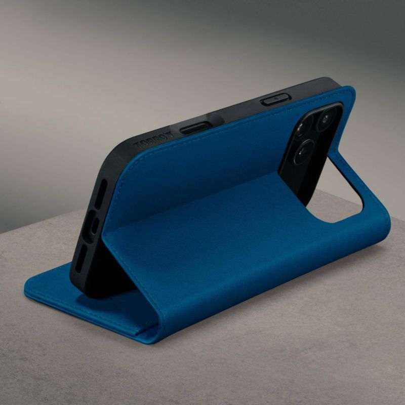 Funda de cuero azul TORRO para iPhone 18/17 Pro