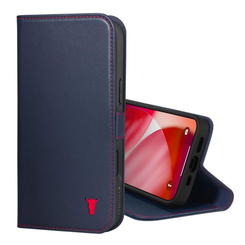 Funda TORRO para iPhone 17 de cuero azul marino