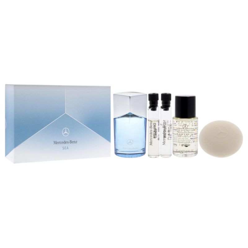 Set de regalo de perfume Mercedes-Benz Sea para hombre 5 piezas