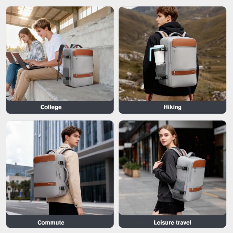 Mochila de viaje Bymontin 35 L con compartimento para portátil – equipaje de mano
