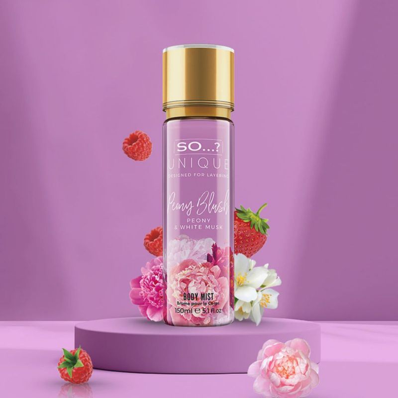 Body Mist ¿Así que...? Unique Peony Blush Floral Afrutado y Vainilla 150 ml