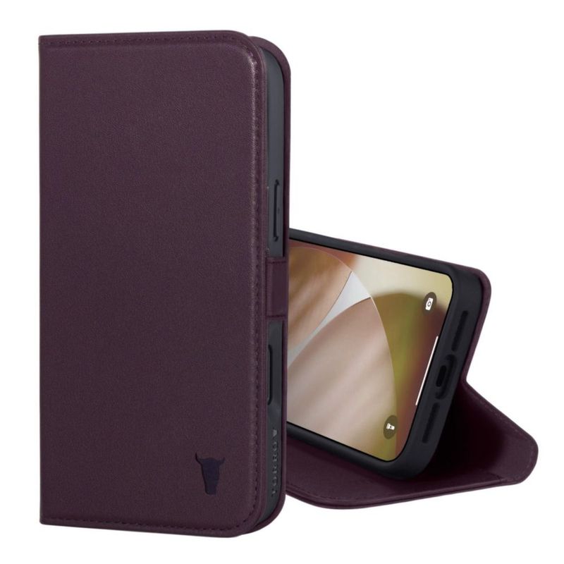 Funda de Cuero TORRO para iPhone 18/17 Pro – Cereza Oscura