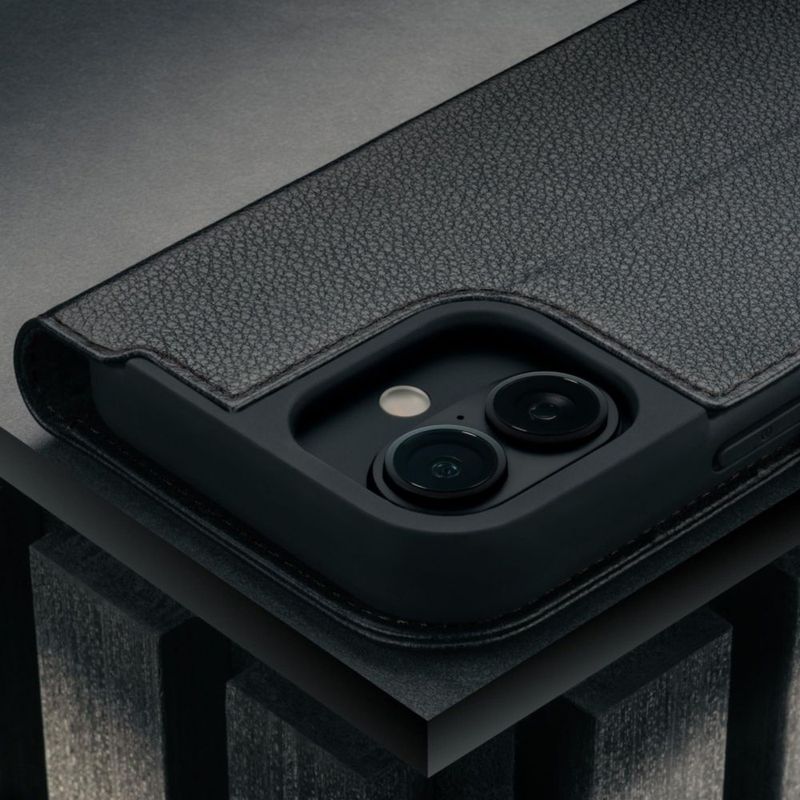 Funda TORRO para iPhone 17 de cuero con cartera – Negra