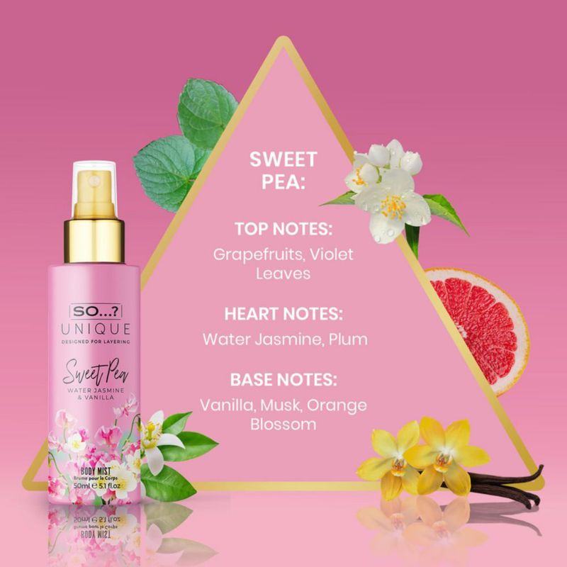 Set de perfume ¿Así que...? Bruma corporal única 4 unidades para mujer