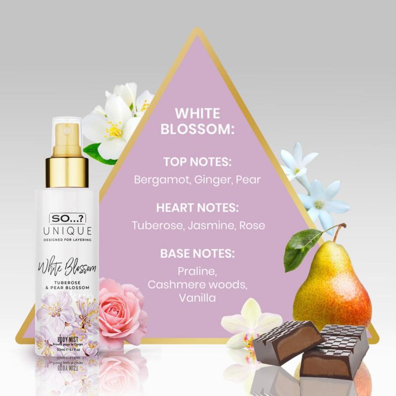 Set de perfume ¿Así que...? Bruma corporal única 4 unidades para mujer