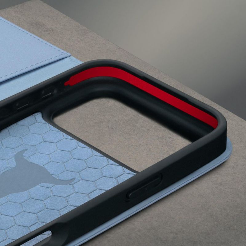 Funda TORRO para iPhone 18/17 Pro de Cuero Azul Claro