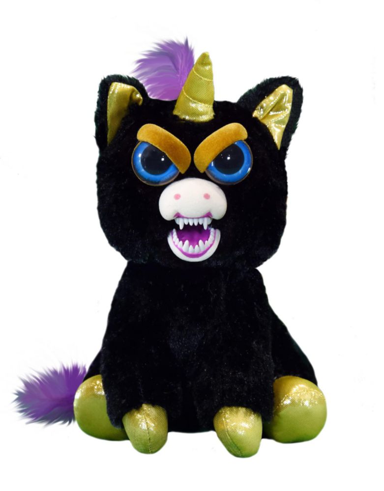 Peluche Feisty Pets Gloria Golddigger unicornio negro