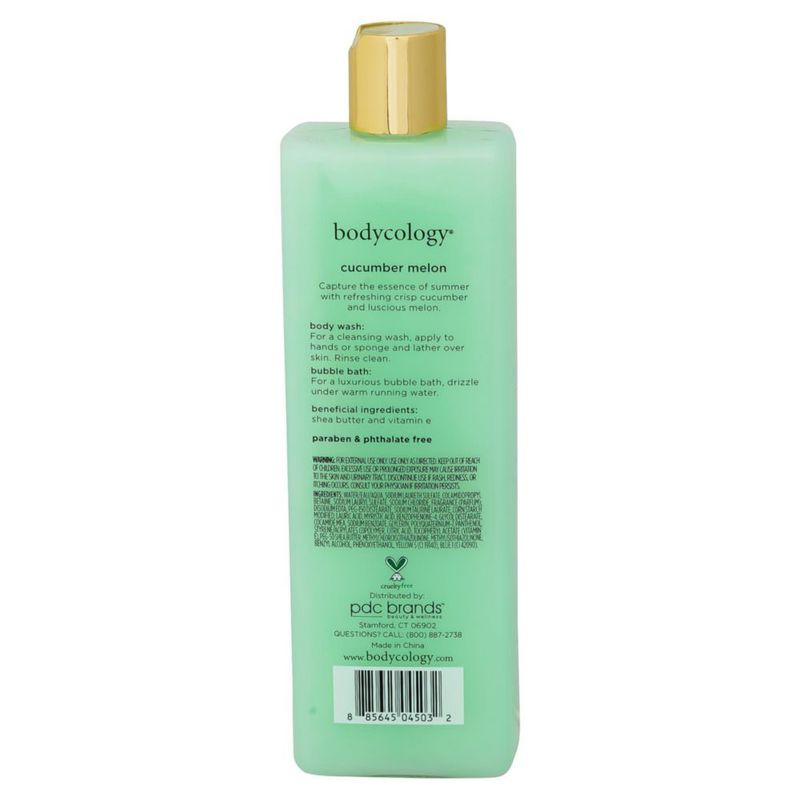 Gel de baño Bodycology pepino y melón para mujer 473 ml