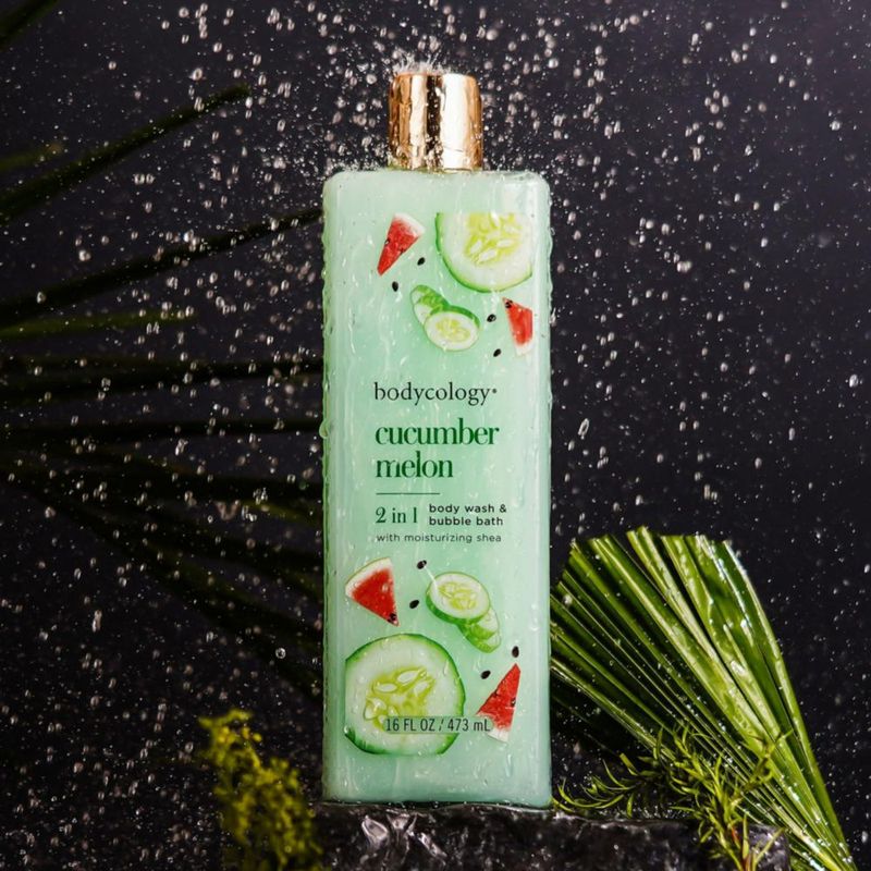 Gel de baño Bodycology pepino y melón para mujer 473 ml