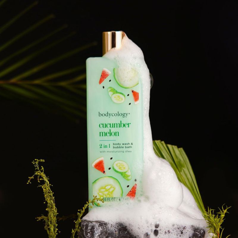 Gel de baño Bodycology pepino y melón para mujer 473 ml