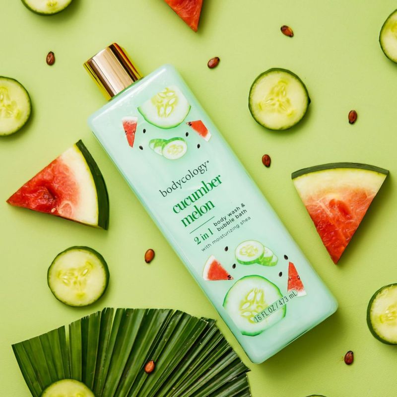 Gel de baño Bodycology pepino y melón para mujer 473 ml