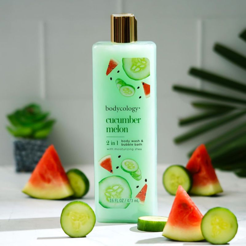 Gel de baño Bodycology pepino y melón para mujer 473 ml