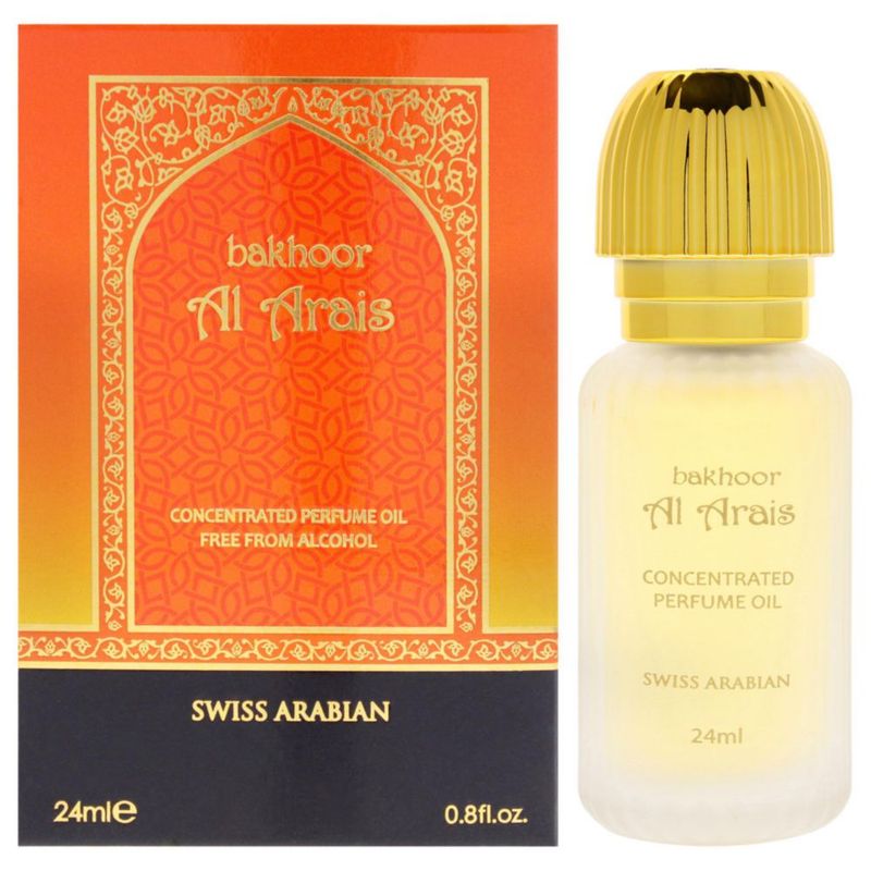 Aceite de perfume Swiss Arabian Bakhoor Al Arais 24 ml para mujer