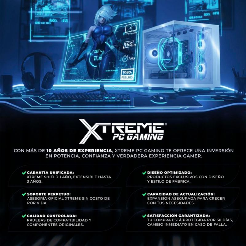 Xtreme PC Gaming Vega 8 Ryzen 3 16GB SSD 500GB WIFI Black