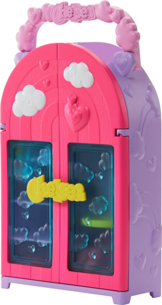 Toy Playset Barbie Chelsea para muñecas y armario con 15 prendas