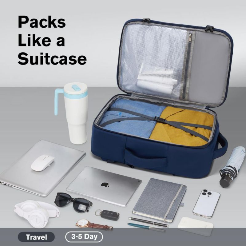 Mochila Bymontin 35L para Viaje con Portátil Aprobada para Vuelo