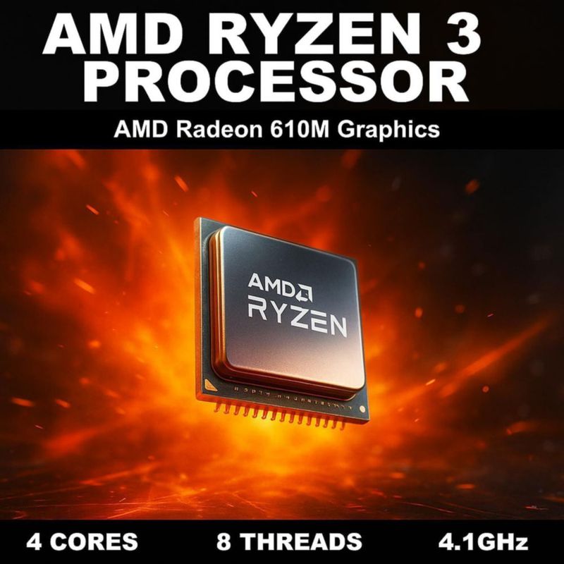 Portátil Lenovo Ryzen 3 156" Full HD 16 GB RAM 256 GB SSD Windows 11