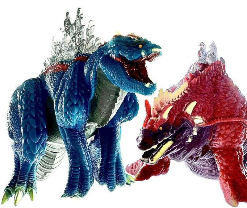 Figuras de acción TWCare Godzilla Terrestris y Amphibia 33 cm