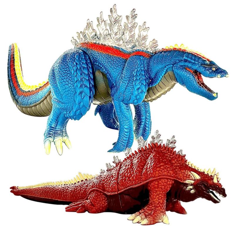 Figuras de acción TWCare Godzilla Terrestris y Amphibia 33 cm
