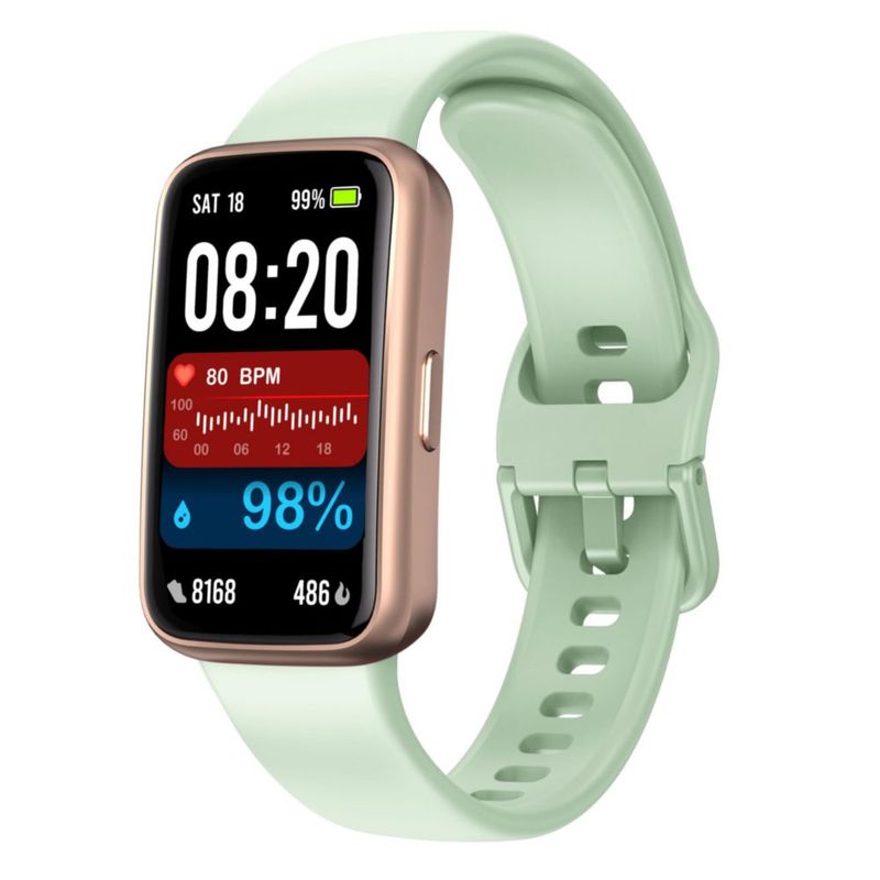 Rastreador de actividad Enfit con pantalla a color de 1.47" verde guisante