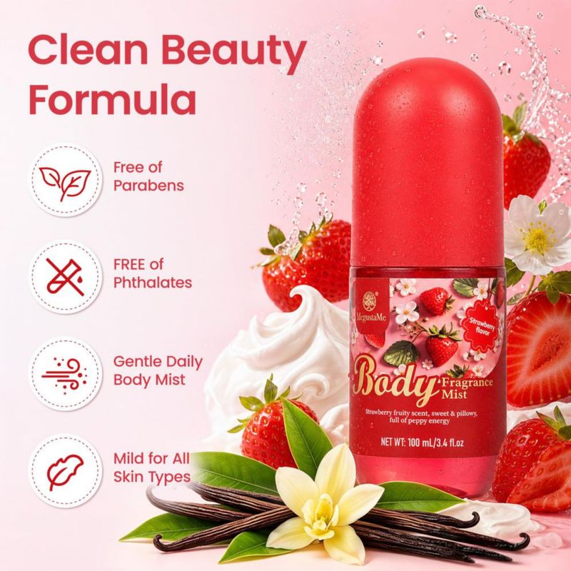 Bruma Corporal MegustaMe 100 ml Fresa Vegana