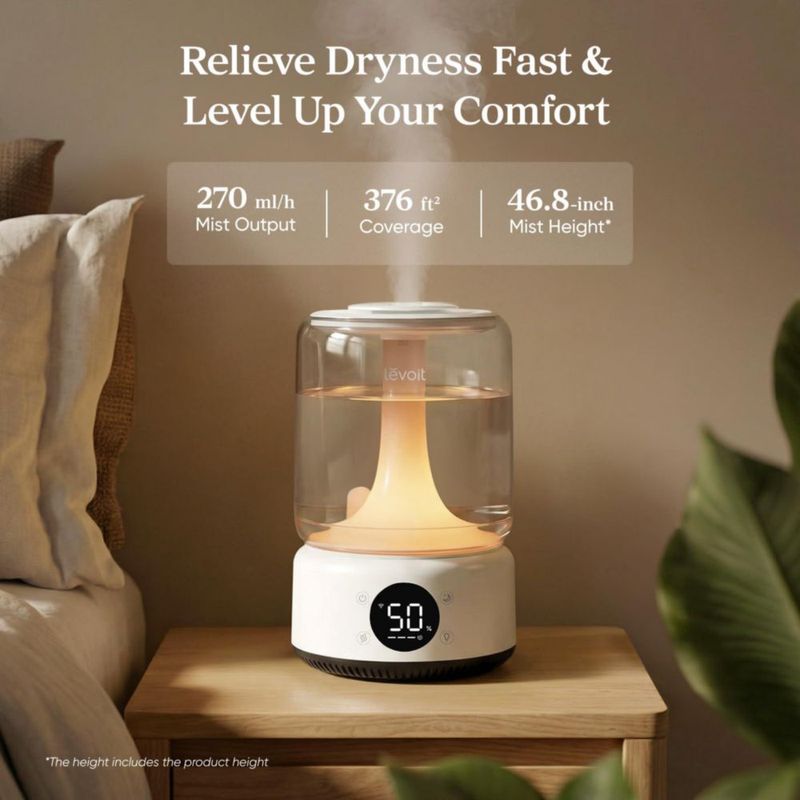 Humidificador LEVOIT Inteligente de Niebla Fría 4.2L con Control por App