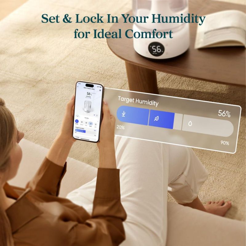 Humidificador LEVOIT Inteligente de Niebla Fría 4.2L con Control por App