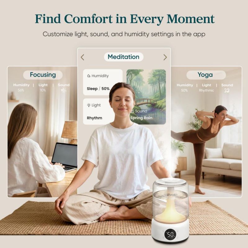 Humidificador LEVOIT Inteligente de Niebla Fría 4.2L con Control por App