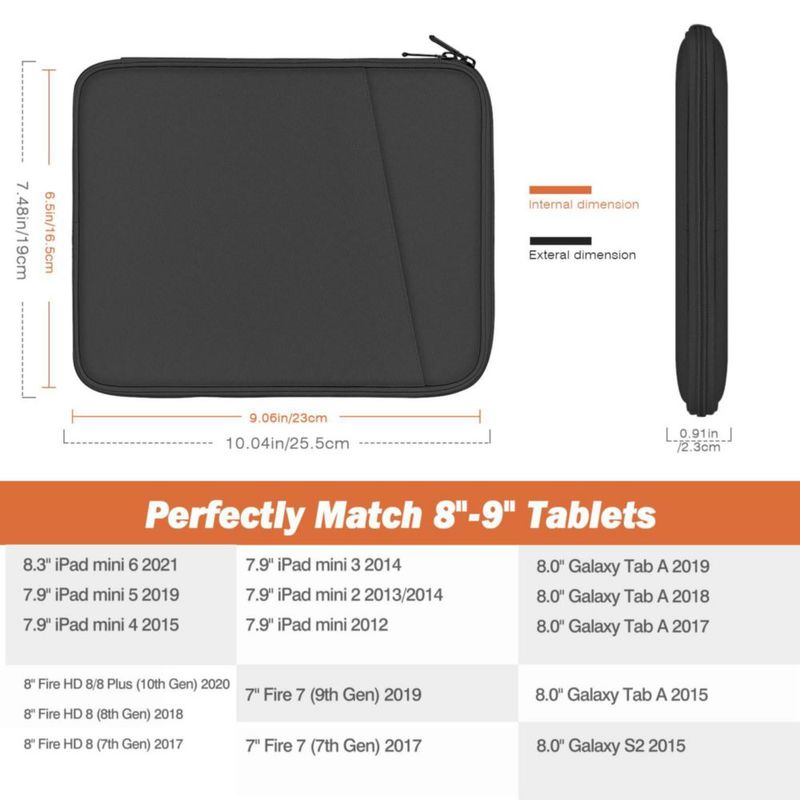 Funda para Tablet MoKo 23-25 cm con Múltiples Bolsillos