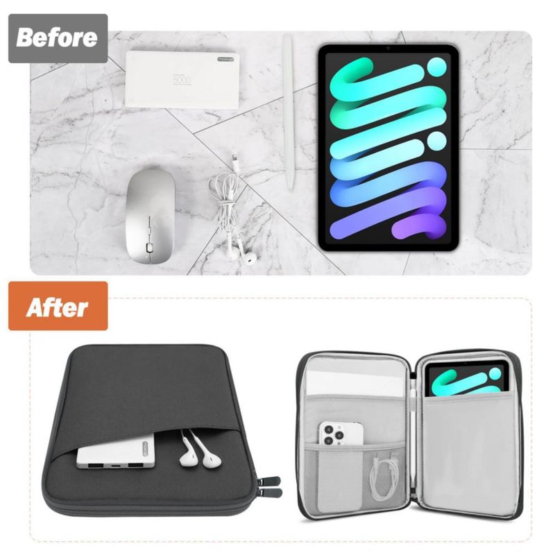 Funda para Tablet MoKo 23-25 cm con Múltiples Bolsillos