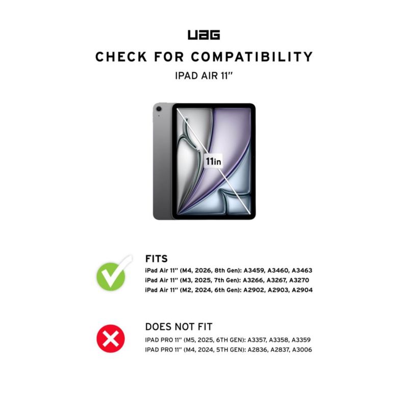 Funda para iPad UAG Essential Armor de 11 pulgadas color Burdeos