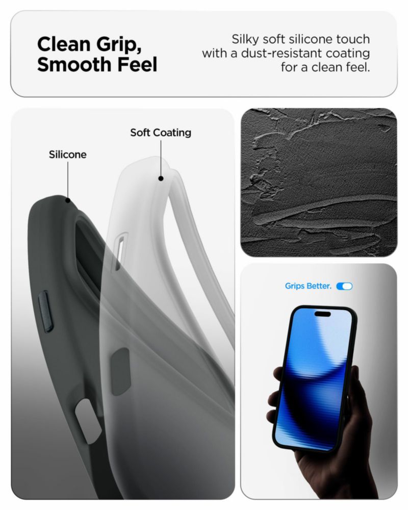 Funda Spigen Silicone Fit MagFit Verde Abismo