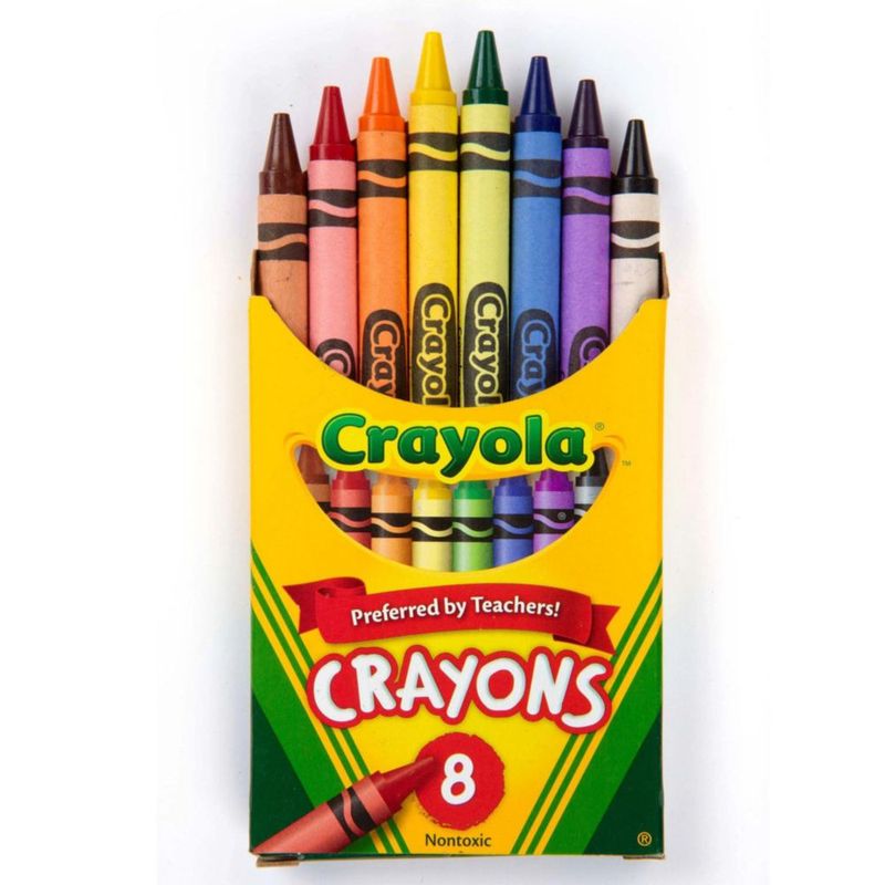 Crayola Crayones de 8 colores clásicos no tóxicos