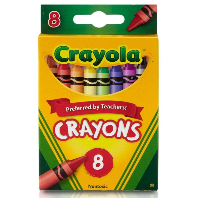 Crayola Crayones de 8 colores clásicos no tóxicos