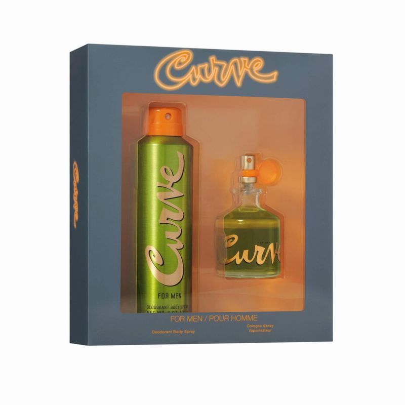 Set de perfume Curve Cologne Spray desodorante para hombre 2 unidades