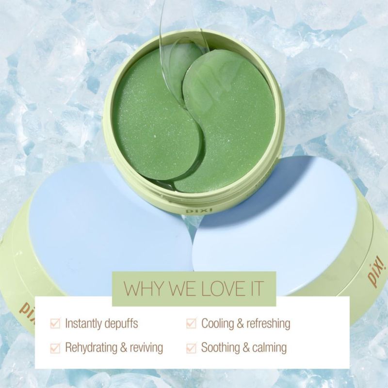 Parches de hidrogel para debajo de los ojos Pixi DetoxifEye Detox 30 pares