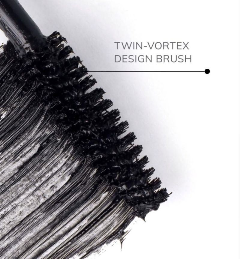 Brocha Infinilash Ultra Black de Mascara FarmaSi 10 ml con doble vórtice