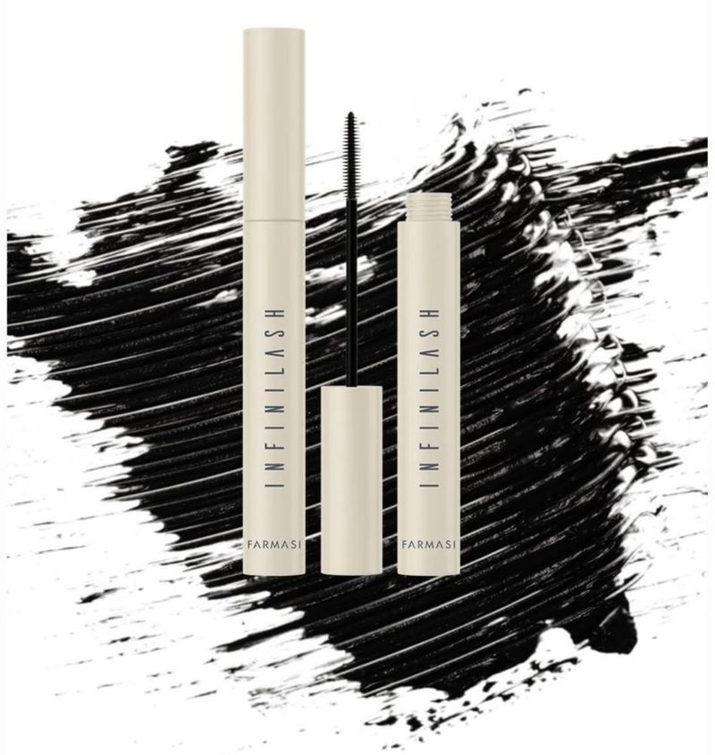 Brocha Infinilash Ultra Black de Mascara FarmaSi 10 ml con doble vórtice