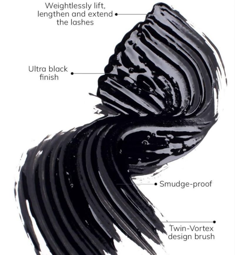 Brocha Infinilash Ultra Black de Mascara FarmaSi 10 ml con doble vórtice