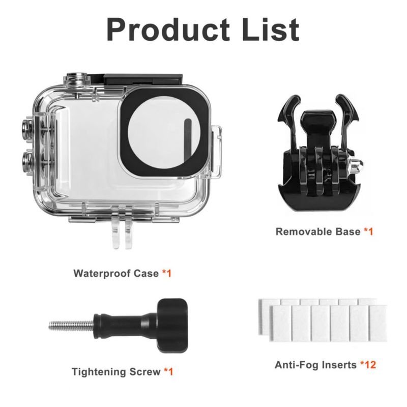 Carcasa impermeable FiTSTILL para Insta 360 Go Ultra