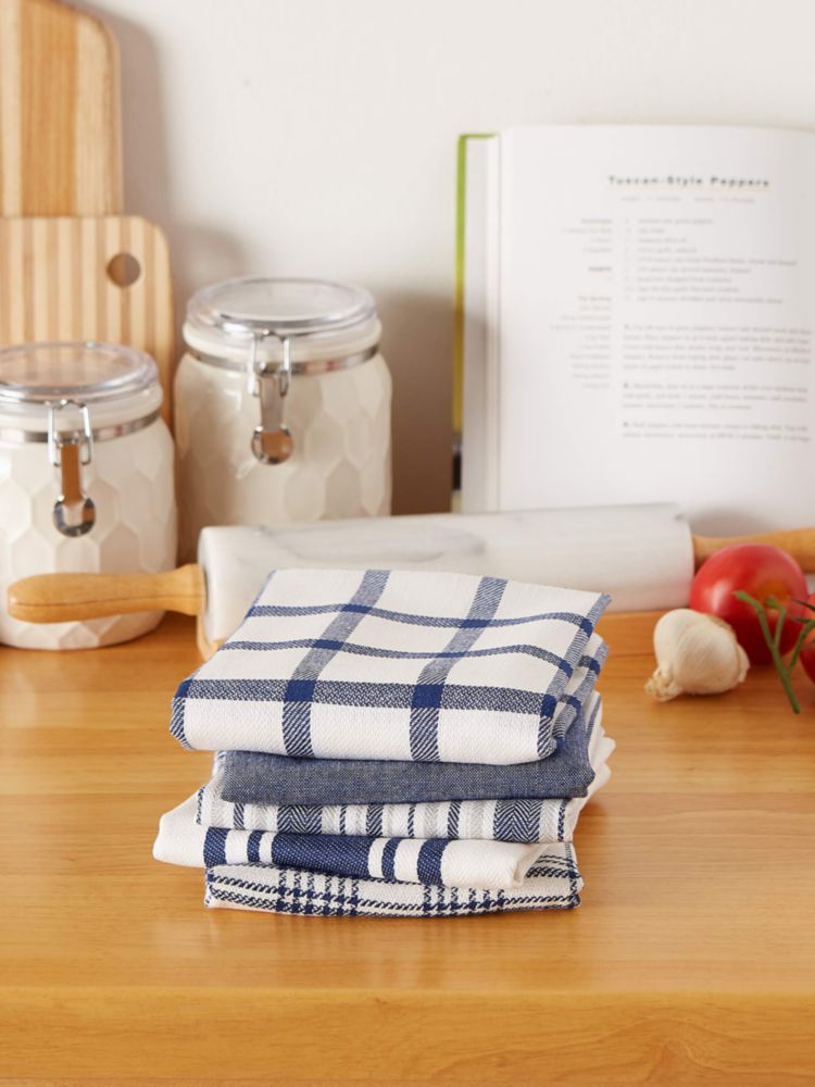 Paños de Cocina DII 46x71 cm Azul Náutico - Juego de 5